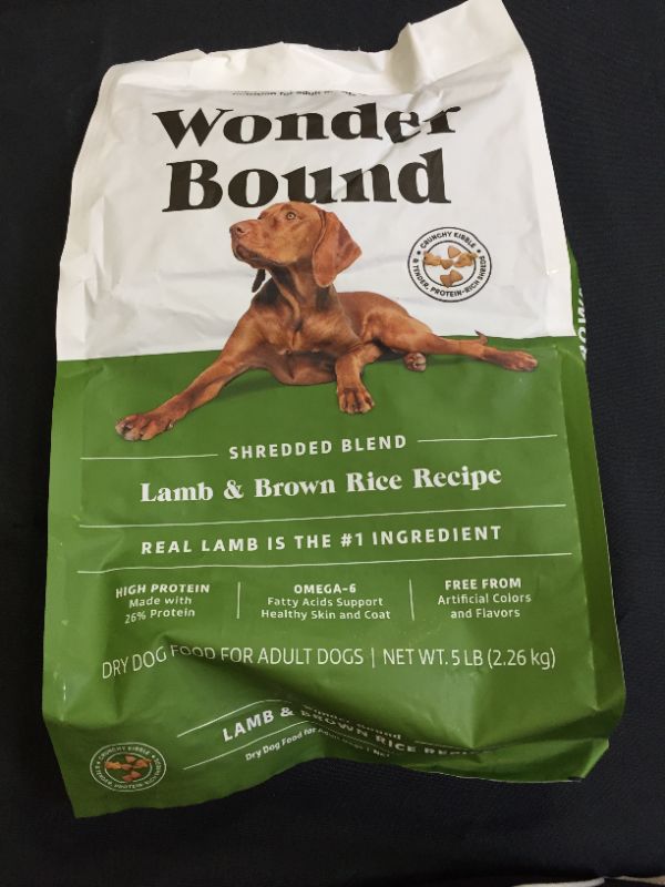 Photo 2 of ADULT WONDER BOUND SHREDDED BLEND LAMB & BROWN RICE RECIPE 5LB BEST BY AUGUST 2022