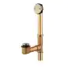 Photo 1 of Easy Touch 1-1/2 in. 20-Gauge Brass Pipe Bath Waste and Overflow Drain in Brushed Nickel