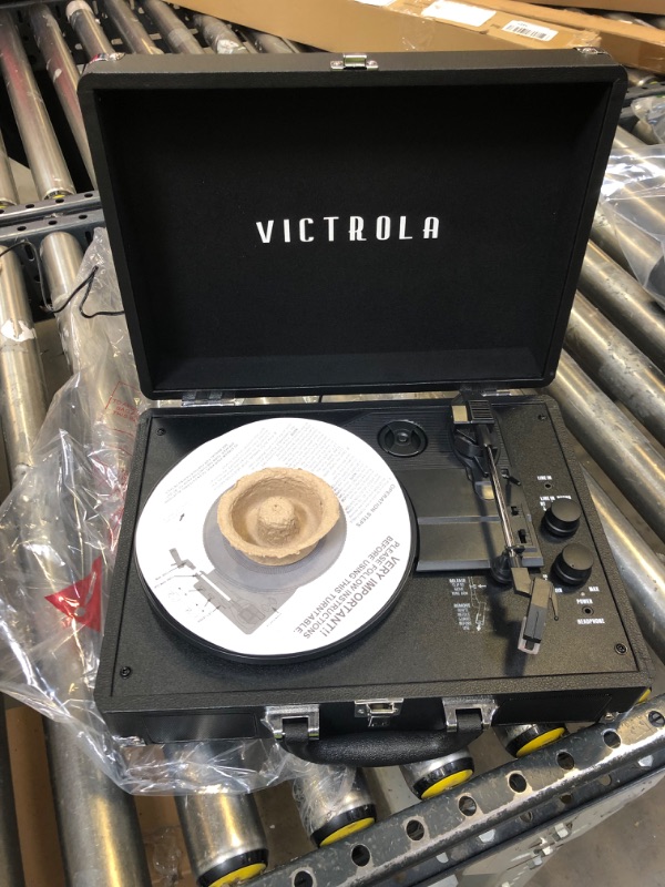 Photo 1 of Victrola Journey+ Bluetooth Suitcase Record Player, Black (VSC-400SB-BLK-SDF) Black Record Player