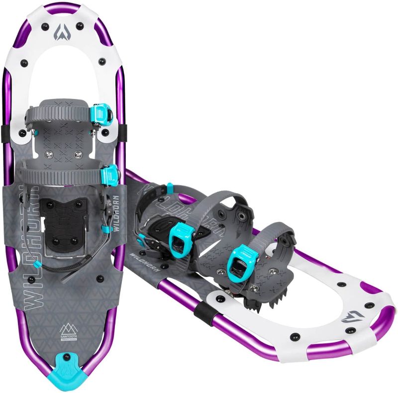 Photo 1 of Sawtooth Snowshoes for Men and Women. Fully Adjustable Bindings, Lightweight Material, Hard Pack Grip Teeth
