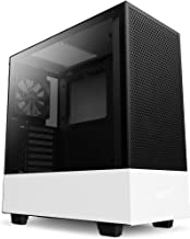 Photo 1 of NZXT H510 Flow - CA-H52FW-01 - Compact ATX Mid-Tower PC Gaming Case - Perforated Front Panel - Tempered Glass Side Panel - Cable Management System - Water-Cooling Ready - White/Black
