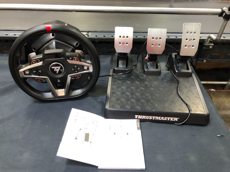 Photo 1 of Thrustmaster T248, Racing Wheel and Magnetic Pedals, HYBRID DRIVE, Magnetic Paddle Shifters, Dynamic Force Feedback, Screen with Racing Information (PS5, PS4, PC)
