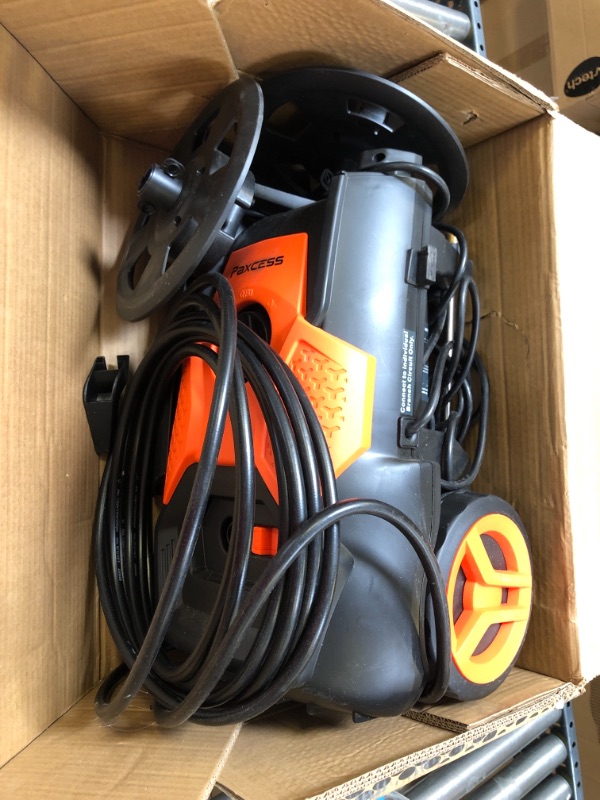 Photo 2 of Electric Pressure Washer 2150 PSI 1.85 GPM High Pressure Power Washer Machine with All-in-One Nozzle, Hose Reel, Detergent Tank Best for Cleaning Homes/Buildings/Cars, Decks, Driveways, Patios

