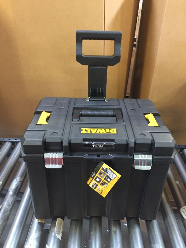 Photo 4 of DEWALT Tool Box with Wheels, TSTAK, Deep Box (DWST17820) , Black, Deep Box With Wheels
