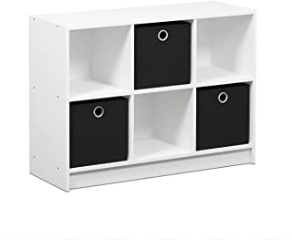 Photo 1 of FURINNO Basic 3x2 Bookcase Storage, White/Black