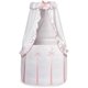 Photo 1 of Badger Basket Majesty Baby Bassinet with Canopy, White/Pink
