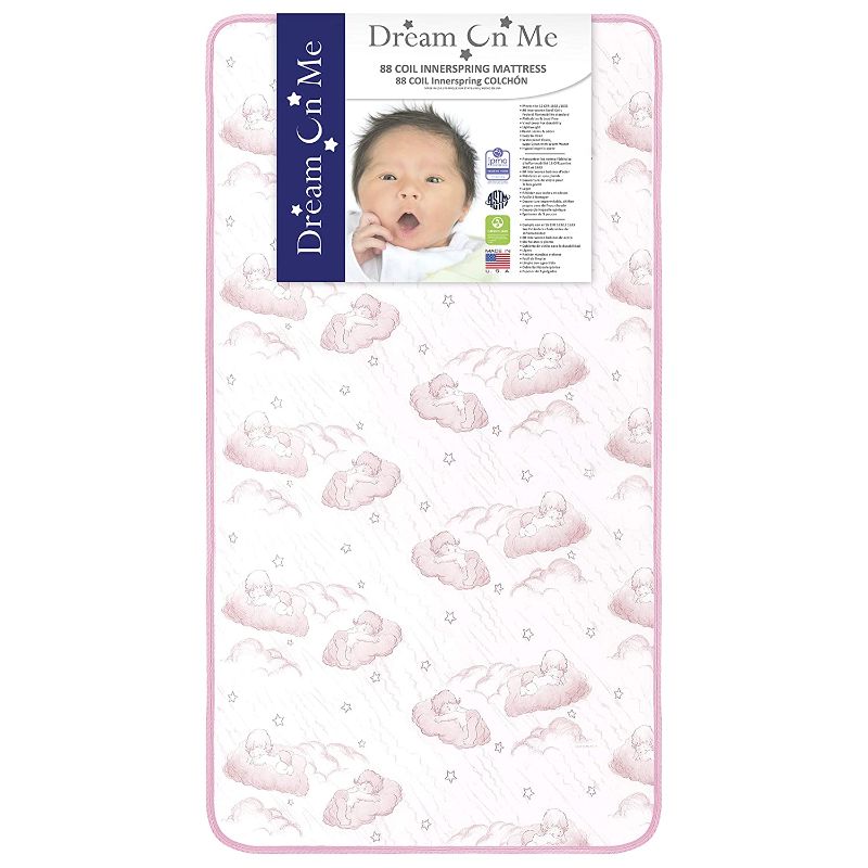 Photo 1 of Dream On Me Twilight 80 Coil Spring Crib and Toddler Bed Mattress,, 5"
