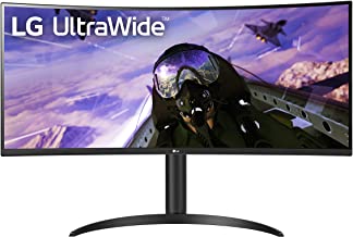 Photo 1 of LG 34WP65C-B 34-Inch 21:9 Curved UltraWide QHD (3440x1440) VA Display with sRGB 99% Color Gamut and HDR 10 and 3-Side Virtually Borderless Display with Tilt/Height Adjustable Stand -Black. No Foam Packaging inside Box Packaging. 
