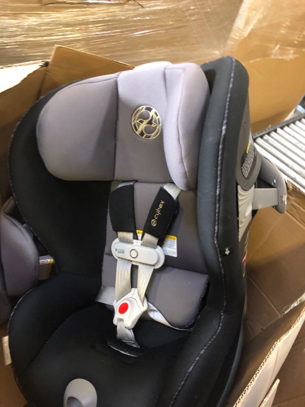 Photo 4 of CYBEX Sirona S with SensorSafe, Convertible Car Seat, 360° Rotating Seat, Rear-Facing or Forward-Facing Car Seat, Easy Installation, SensorSafe Chest Clip, Instant Safety Alerts, Premium Black
