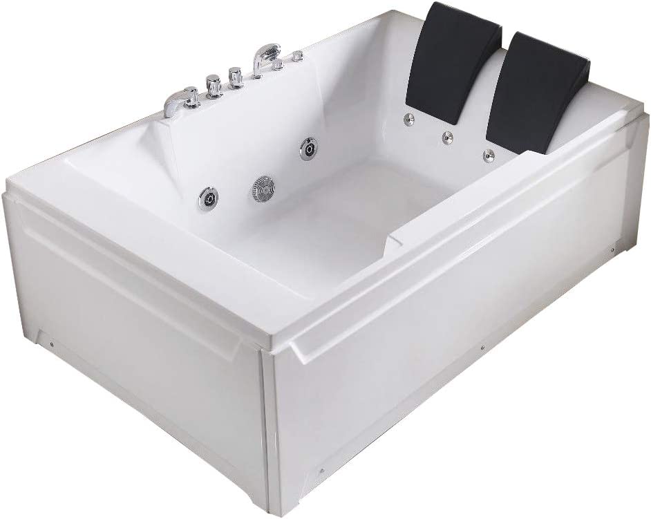 Photo 1 of Empava Whirlpool Bathtub Massage Soaking SPA Chromatherapy Jets Tub Model 2021 72JT367

