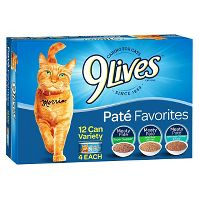 Photo 1 of 9Lives Paté Favorites Chicken & Tuna Wet Cat Food - 5.5oz/12ct Variety Pack  
BB:06-10-2022

