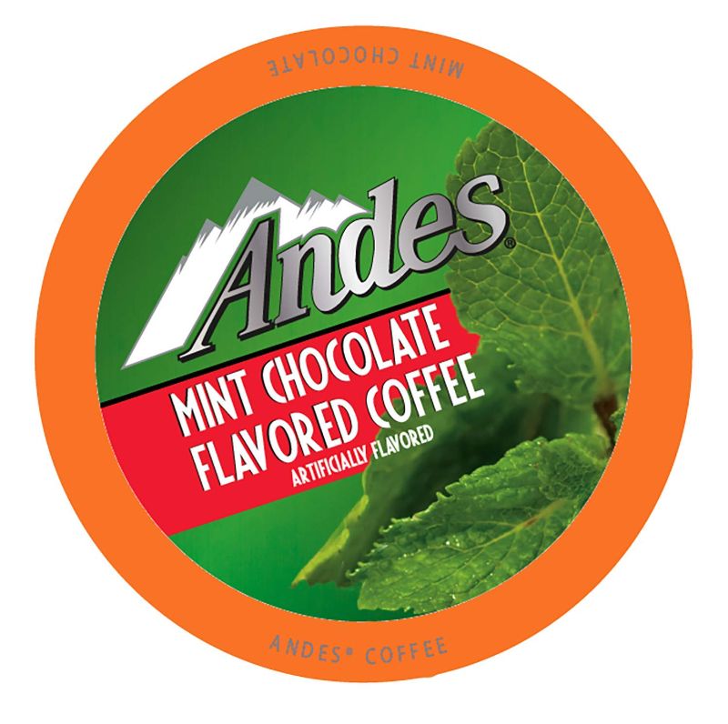 Photo 1 of Andes Mints Coffee Chocolate Mint Peppermint Coffee Pods for Keurig K-Cup Brewers, 40 Count Exp--06-30-2022

