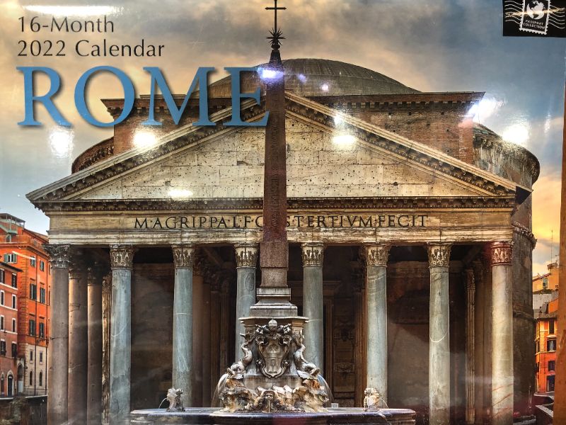 Photo 1 of 4 PACK 16-MONTH 2022 CALENDAR ROME