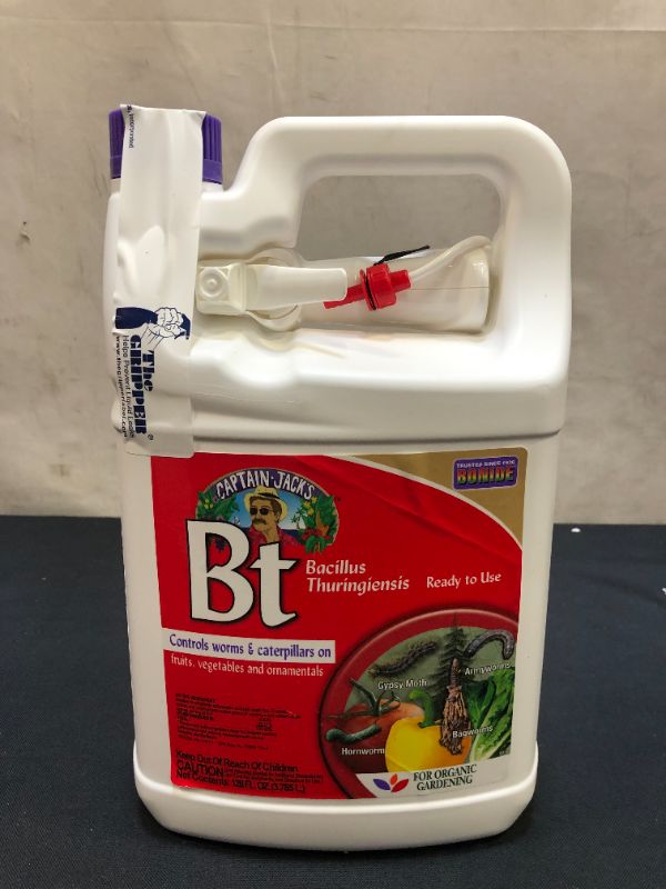 Photo 1 of Bonide (BND807) - Caterpillar and Worm Killer, Bacillus Thuringiensis (Bt) Ready to Use Insecticide/Pesticide Defense Spray (128OZ.)
