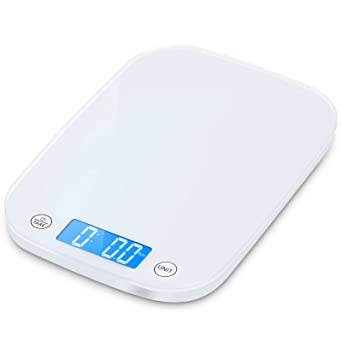 Photo 1 of Nicewell Food Scale 22lb/10kg Digital Kitchen Scale for Baking Cooking, Weighs in Grams and Ounce with 0.1oz/1g Resolution, Sleek and Water-Resistant Panel
