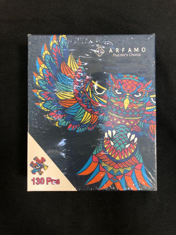 Photo 4 of Arfamo Wooden Jigsaw Puzzle - Unique Shape Wood Puzzles for Adults Challenging Family Game for Adults and Kids, 130 Pieces
FACTORY SEALED NEVER OPENED! BRAND NEW!