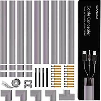 Photo 1 of 153” Cable Concealer - Cord Cover Wall - Paintable Cord Hider , Wire hiders for TV on Wall - Cable Management Cord Hider Wall Including Connectors & Adhesive Strips Cable Raceway- Lavender Grey
ITEM OPENED FIRST TIME WHEN TAKING PICTURES, NO ITEMS ARE MIS