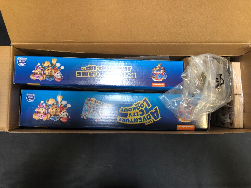 Photo 3 of PAW Patrol: The Movie, 4-Game Adventure City Pack Memory Match, Pop-Up, Wooden Dominoes, & Lookout Games, for Kids Aged 4 and up
MINOR DAMAGE TO BOX, ITEM IS NOT DAMAGED!