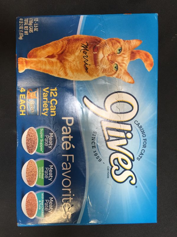 Photo 1 of 9Lives Paté Favorites Wet Cat Food Variety Pack, 5.5 Oz Cans, 12 Count
EXP 06.10.2022