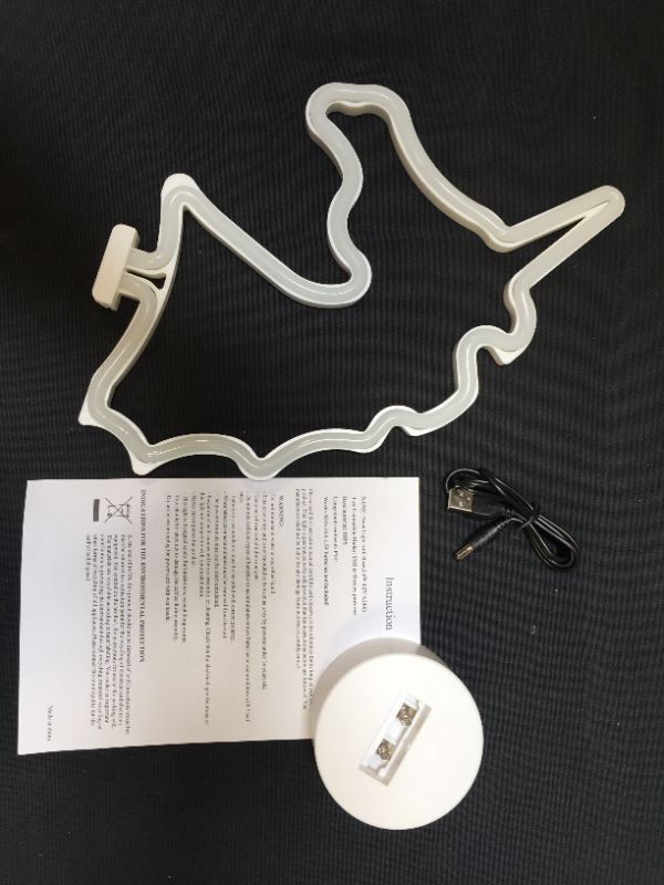 Photo 1 of BOTINDO LED NEON LIGHT STAND UNICORN