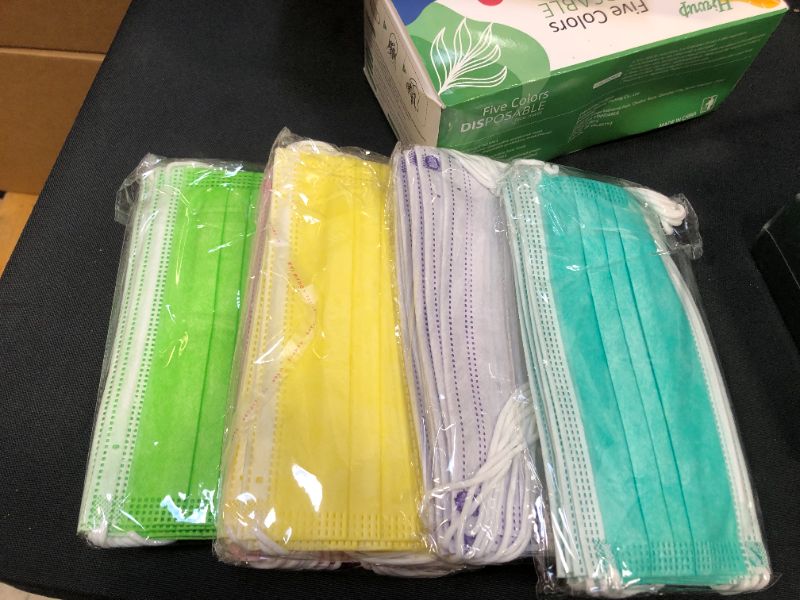 Photo 3 of  Colored Disposable Face Masks 100pcs 
