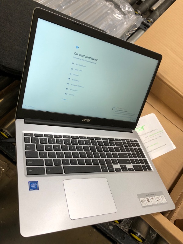 Photo 4 of 2022 Acer 15inch HD IPS Chromebook, Intel Dual-Core Celeron Processor Up to 2.55GHz, 4GB RAM, 64GB Storage, Super-Fast WiFi Up to 1300 Mbps, Chrome OS-(Renewed) (Dale Silver)

