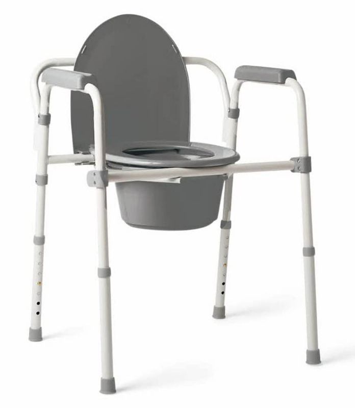 Photo 1 of 3 IN 1 ELONGATE FOLDING COMMODE WITH MICRO BAN 
