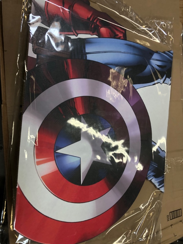 Photo 3 of Advanced Graphics Captain America Life Size Cardboard Cutout Standup - Marvel's Avengers Animated Captain America 2