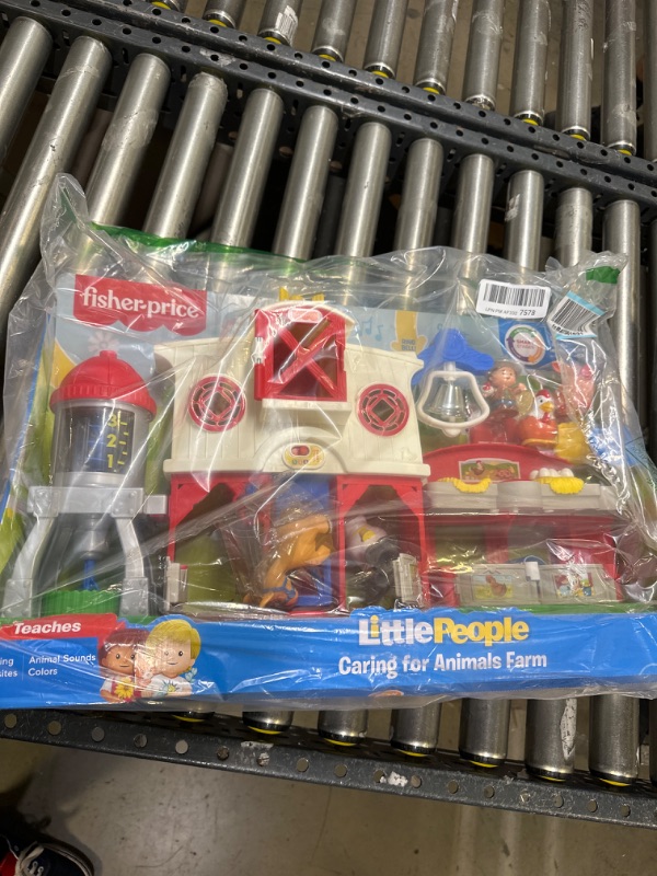 Photo 2 of Fisher-Price Little People Farm Toy, Toddler Playset with Lights Sounds and Smart Stages Learning Content, Frustration-Free Packaging SIOC/FFP