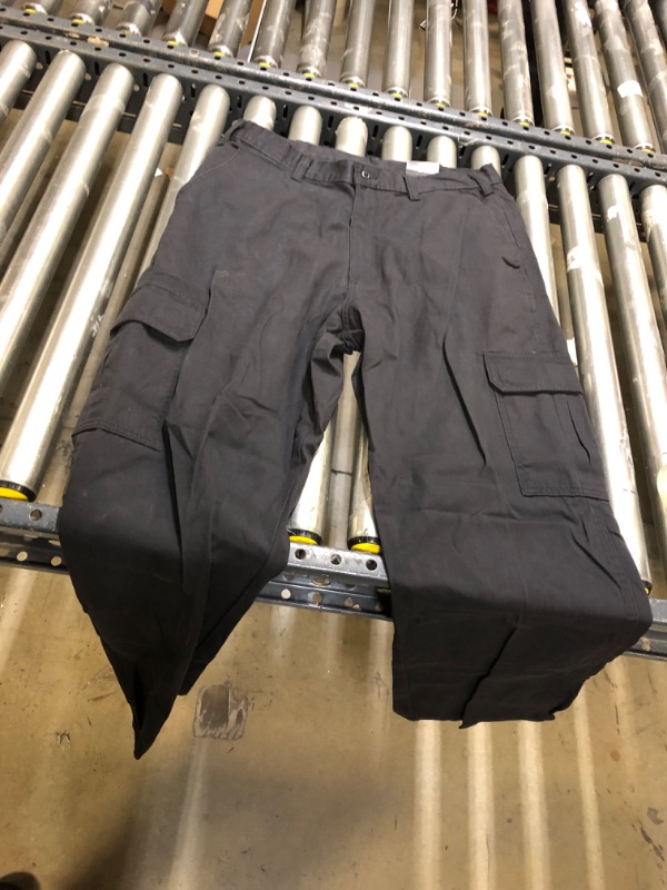 Photo 2 of Dickies Men's Loose-Fit Cargo Work Pant 34W x 32L Black