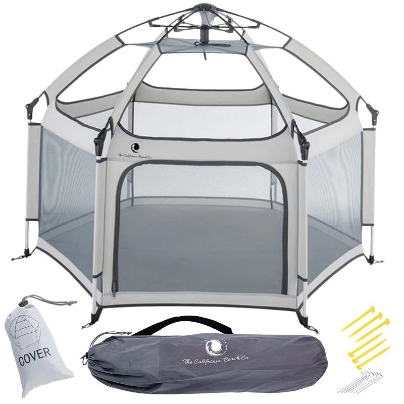 Photo 1 of POP 'N GO Baby Playpen - Portable, Pack & Carry Play Yard for Baby and Kids, Cosmic Gray
