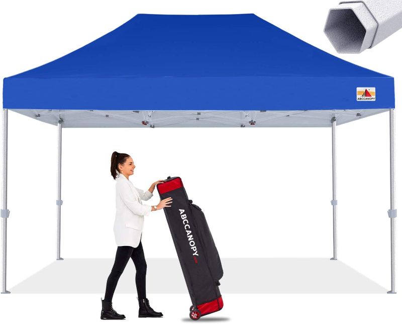 Photo 1 of ABCCANOPY Commercial Ez Pop Up Canopy Tent 10x15 Premium-Series, Royal Blue