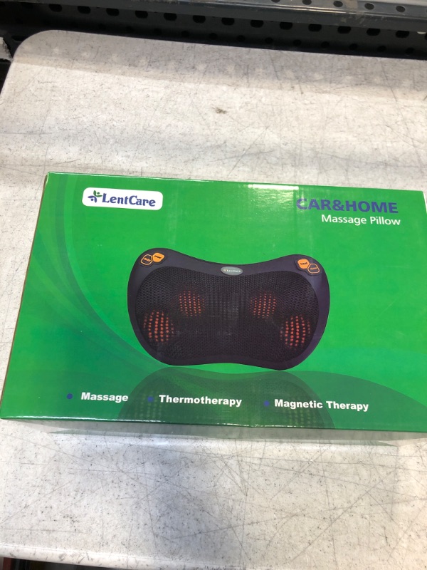 Photo 2 of Lentcare Shiatsu Back and Neck Massager with Heat - 4 Heated Rollers 