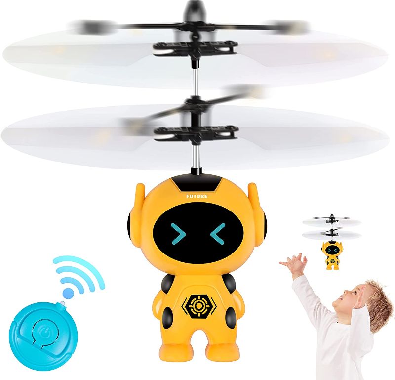 Photo 1 of Flying Ball Toys Infrared Induction Colorful Built-in LED RC Robot Drone Toy