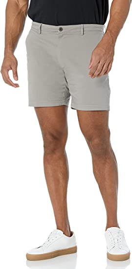 Photo 1 of Goodthreads Men's Slim-Fit 7" Flat-Front Comfort Stretch Chino Short SIZE 28
