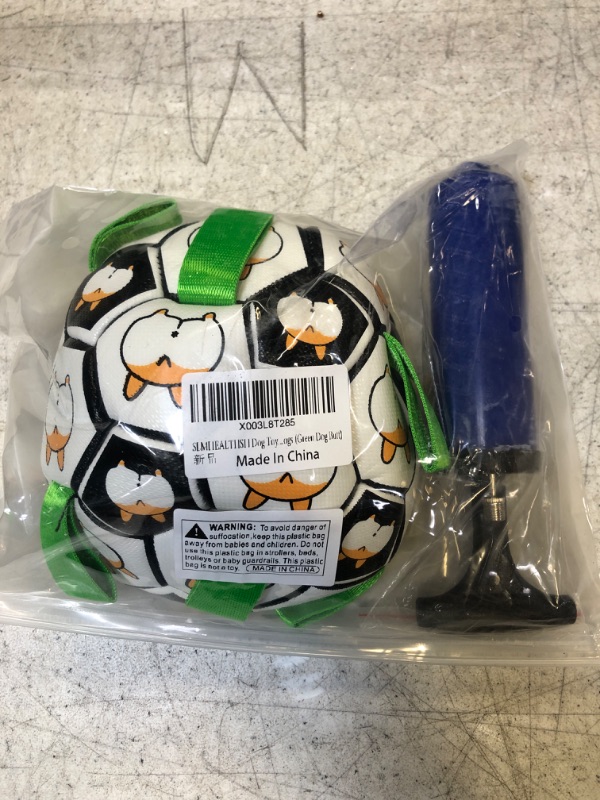 Photo 1 of 
SLMHEALTHSH Dog Soccer Ball,Dog Balls,Interactive Dog Toys,Dog Soccer Ball with Grab Tabs,Outside Dog Toys,Dog Toys for Small Medium Dogs