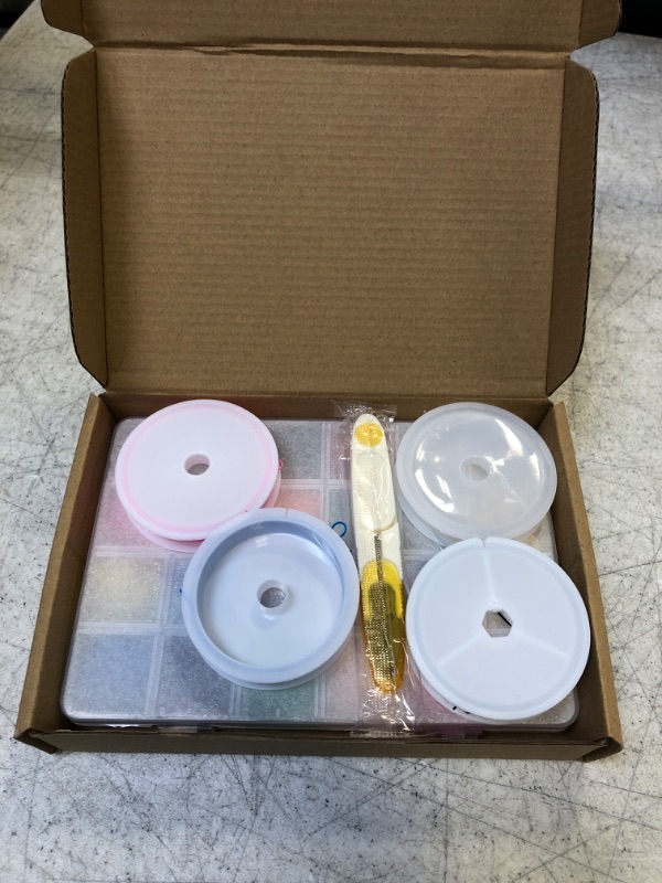 Photo 2 of Clay Beads Kit for Bracelet Making with Letter Beads for Girls, 4189 Pcs 6mm Craft Kit Jewelry Box 19 Colors 