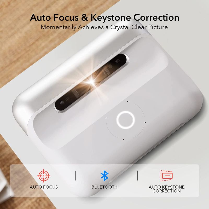 Photo 1 of JMGO O1 Ultra Short Throw Projector,for 1080P FHD Movie Theater Projector 800 ANSI Lumens,Bluetooth Projector with WiFi,Gaming Projector with Dynaudio Speakers,3D Mode,Auto Focus&Keystone Correction
