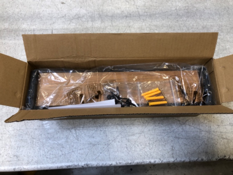 Photo 1 of OROPY Spice Rack Wall Mounted, Rustic Wood Hanging Spice Rack over the Stove, Kitchen Wall Spice Rack, 2 Pack Rustic Brown