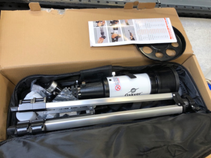 Photo 1 of Gskyer Telescope, 70mm Aperture 400mm AZ Mount Astronomical Refracting Telescope for Kids Beginners - Travel Telescope with Carry Bag, Phone Adapter and Wireless Remote