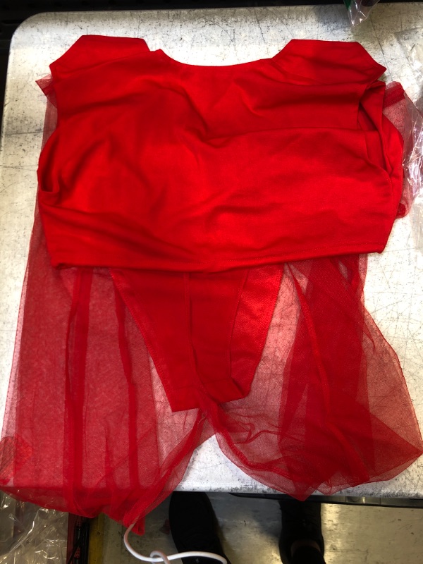 Photo 1 of RED MESH PANTS AND TOP SIZE M