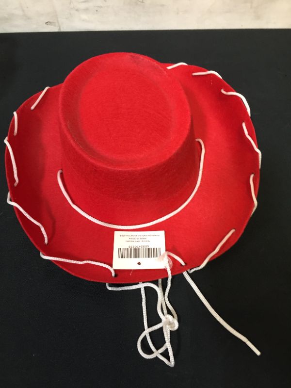 Photo 2 of Century Novelty Children's Red Felt Cowboy Hat
