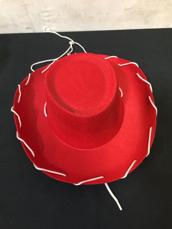 Photo 4 of Century Novelty Children's Red Felt Cowboy Hat
