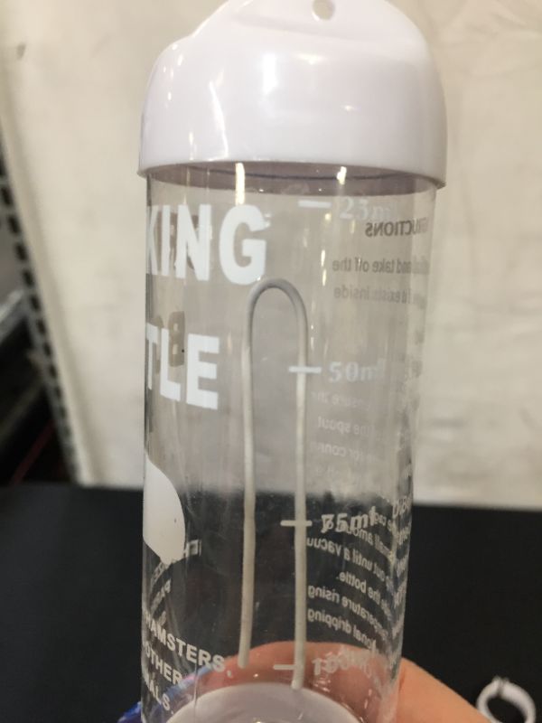 Photo 3 of 4 Pack No Drip Small Animal Water Bottles, Hamster Hanging Water Bottle for Hamsters, Mice, Gerbils, Sugar Gliders, Hedgehogs and Other Small Animals, 125 ml/4.2 oz ---- missing one wire hook 