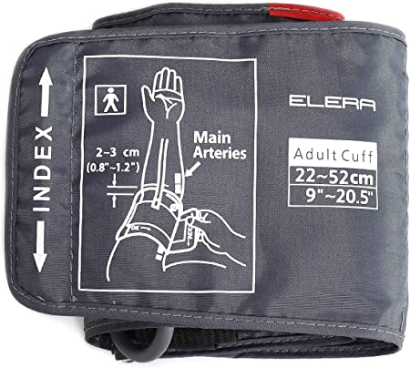 Photo 1 of Extra Large Blood Pressure Cuff, ELERA Replacement Extra Large Cuff Applicable for 9”-20.5” Inches (22-52CM) Big Arm, Cuff Only BP Machine Not Included
