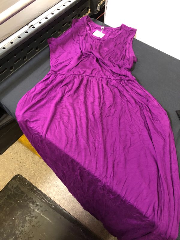 Photo 1 of WOMENS SLEEVELESS MAXI DRESS PURPLE XL