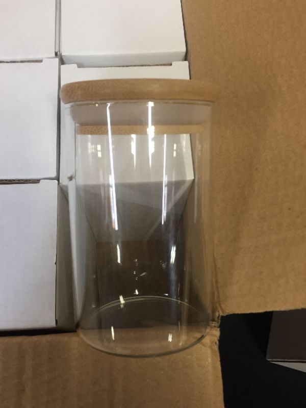 Photo 2 of 12 PCS GLASS JARS 8.5 OZ