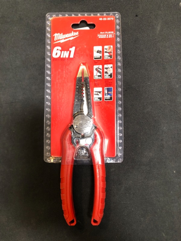 Photo 2 of 7.75 in. Combination Electricians 6-in-1 Wire Strippers Pliers
