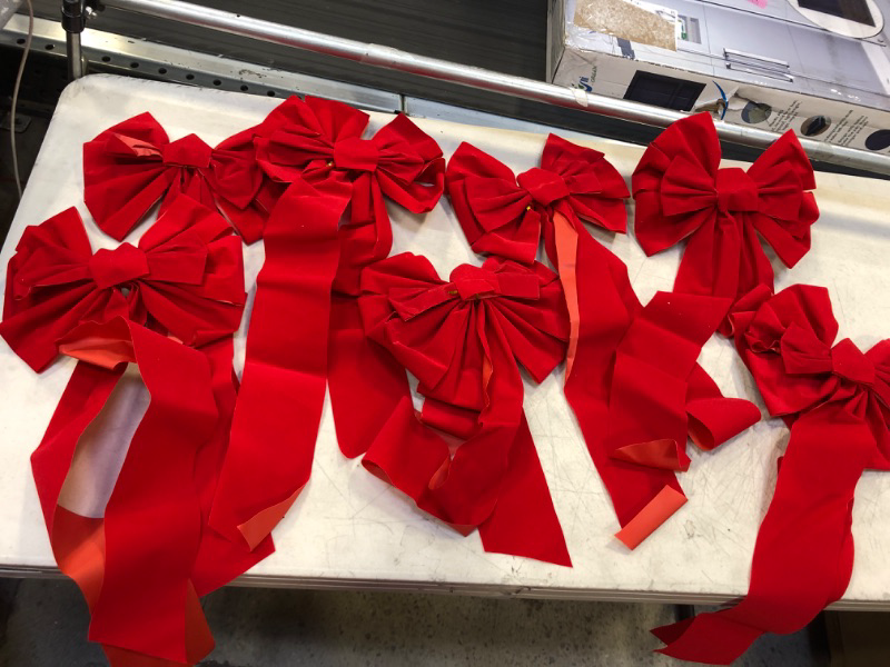 Photo 1 of 7Pack   Red Bow - Christmas Wreath Bow 