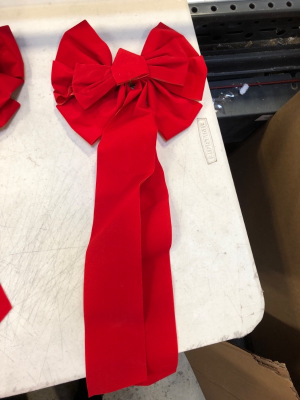 Photo 2 of 7Pack   Red Bow - Christmas Wreath Bow 